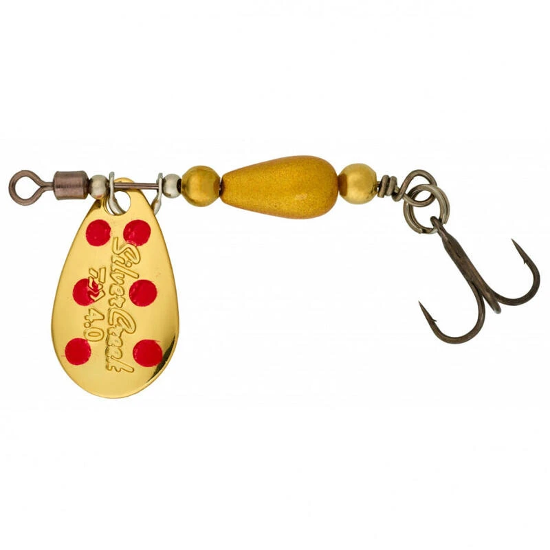 Cuiller Tournante Daiwa Silvercreek Spinner 3g (Gold/Red Dots) 3 Cuiller Tournante Daiwa Silvercreek Spinner 3g (Gold/Red Dots)