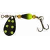Cuiller Tournante Daiwa Silvercreek Spinner 4g (Black/ Yellow Dots) -Pêche Soldes Boutique cuiller tournante daiwa silvercreek spinner 4g black yellow dots