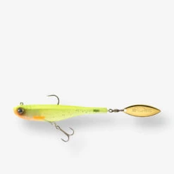 LEURRE SOUPLE BROCHET DIVINATOR 55 GR COLORIS EXCLUSIF DOS JAUNE CAPERLAN
