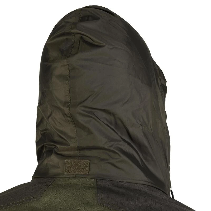 VESTE CHASSE Imperméable VERTE 500 5 VESTE CHASSE Imperméable VERTE 500 – Image 3