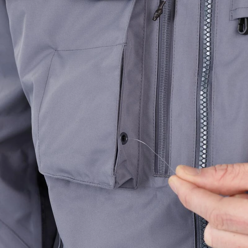 Veste De Pêche Imperméable 500 Grise 6 Veste De Pêche Imperméable 500 Grise – Image 4